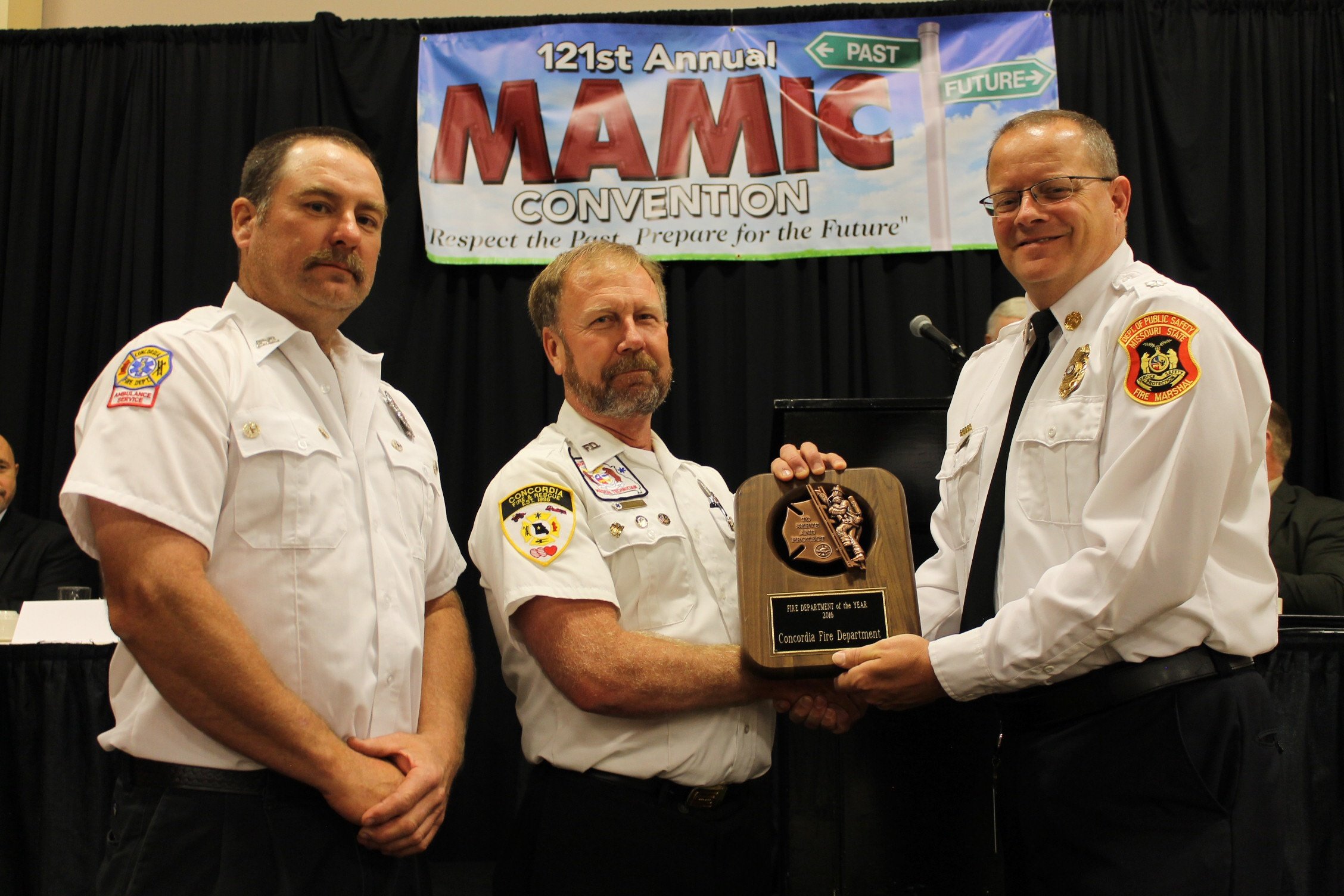 Concordia Fire Department Receives 2016 Fire Department of the Year